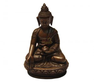 buddha statue made through copper