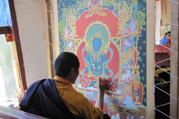 making of thangka