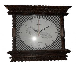 artistic wooden framed clock