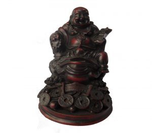 Dark Brown Laughing Buddha