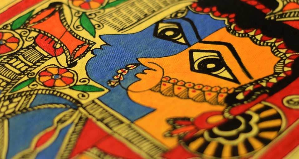 Colors used in Mithila Art large