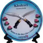 ceramic-plate-with-gurkha-khukuri-knife