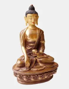 Gold Plated Gautam Buddha Statue
