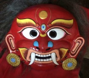 Copper Color Painted Mask