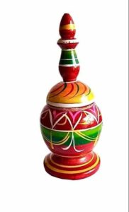 Mithila Wooden Sindoor Box (Singhora)