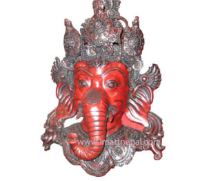 Red Ganesh Facemask