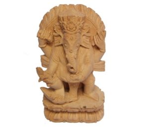 Wooden Ganesha - 4 Hands
