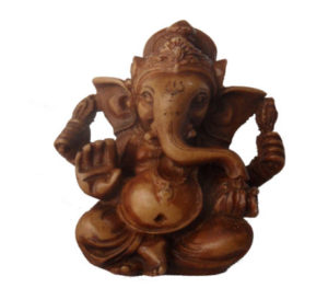 Red Ceramic Ganesh Statue