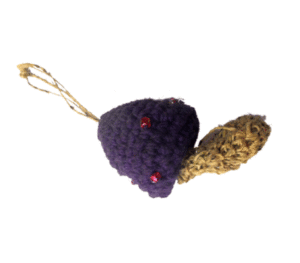 Hemp cotton key chain