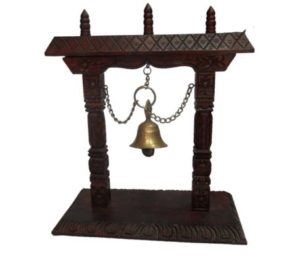 Wooden Stand with Bell