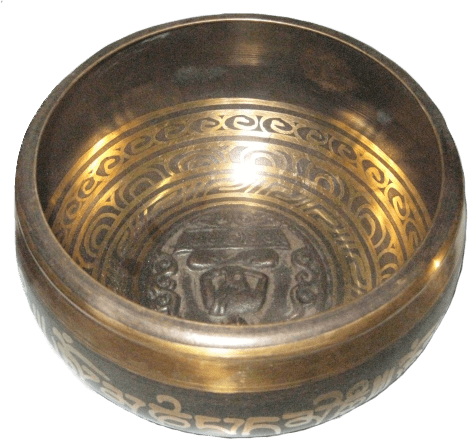 Nepali Singing Bowls - Also called Prayer and Healing Bowls 1 CarvedSingingBowl