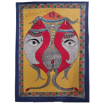 Dual Fish Symbolism Mithila Painting 1 dual-fish-symbolism-mithila-painting