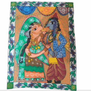 krishna-radha-traditional-folk-mithila-painting