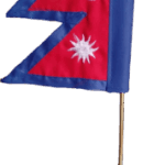 Nepal Flag With Stable Stand-1 1 nepal-flag-with-stable-stand-1