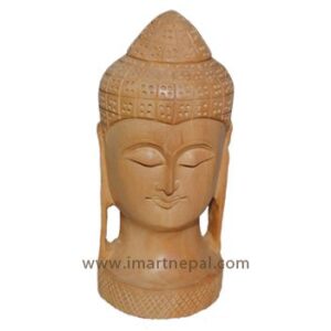 wooden-buddha-face-statue