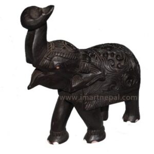 wooden-elephant-w-high-trunk