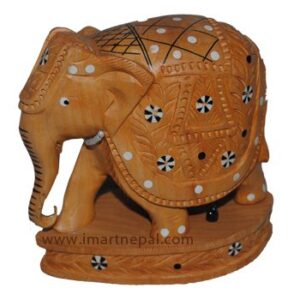 wooden-elephant-with-stand