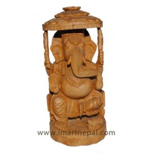 light-brown-ganesh-with-umbrella